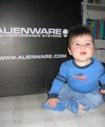 Vincent excited by Alienware